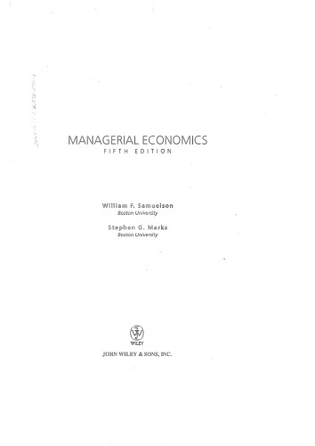 Managerial Economics