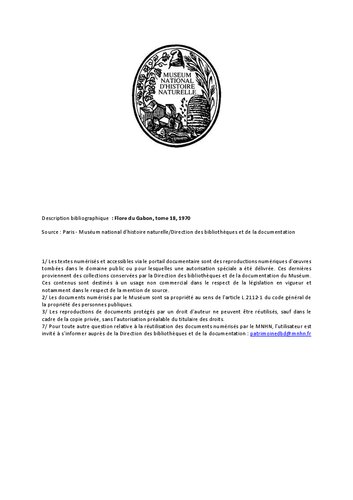 Flore du Gabon. 18, Ebénacées (avec compléments concern. les espéces camerounaises) : publication honorée d'une subvention du Centre National de la Recherche Scientifique