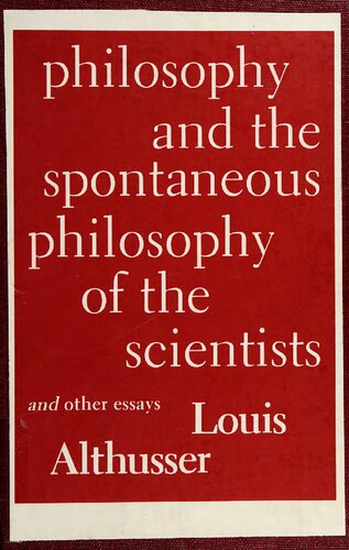 Philosophy and the Spontaneous Philosophy of Scientists