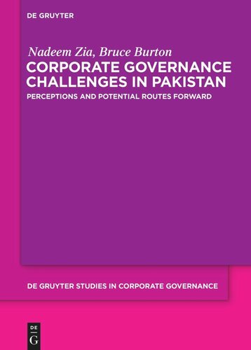 Corporate Governance Challenges in Pakistan: Perceptions and Potential Routes Forward