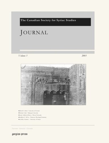 Journal of the Canadian Society for Syriac Studies 3