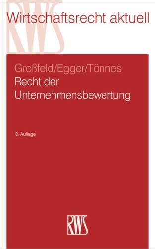 Recht der Unternehmensbewertung