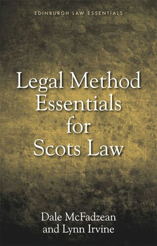 Legal Method Essentials for Scots Law