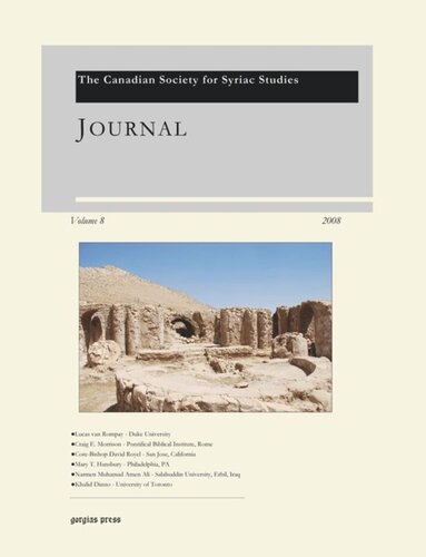 Journal of the Canadian Society for Syriac Studies 8