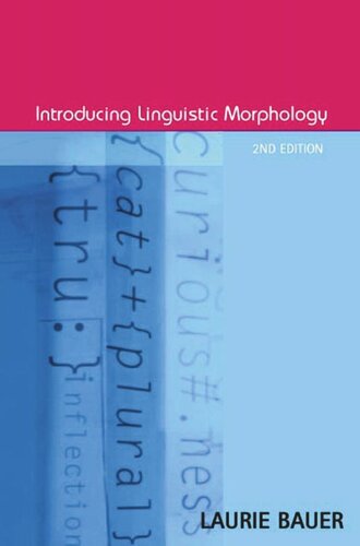 Introducing Linguistic Morphology