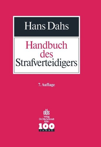 Handbuch des Strafverteidigers