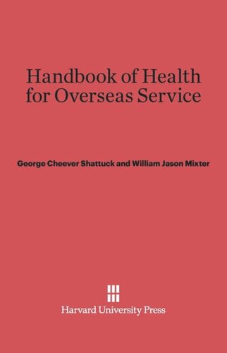 Handbook of Health for Overseas Service