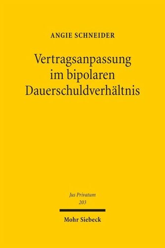 Vertragsanpassung im bipolaren Dauerschuldverhältnis