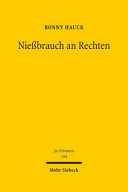 Nießbrauch an Rechten