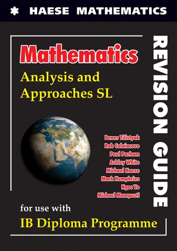 Mathematics for IB Diploma Analysis and Approaches SL Revision Guide