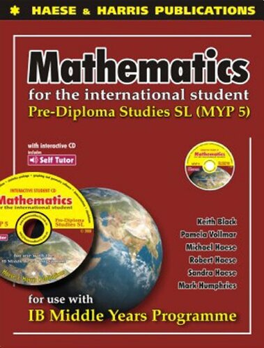 Mathematics for the international student pre-diploma studies SL IB MYP 5