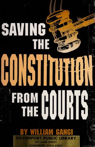 Saving the Constitution from the courts