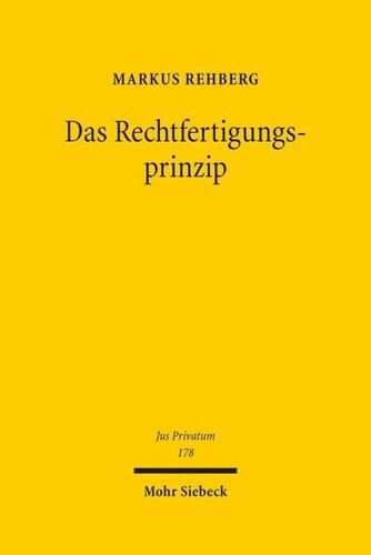 Das Rechtfertigungsprinzip: Eine Vertragstheorie