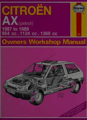 Haynes Citroen AX (Petrol) Owners Workshop Manual