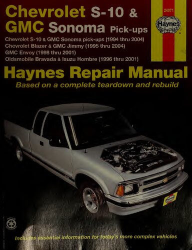 Haynes Chevrolet S-10 & Blazer, GMC Sonoma, Jimmy & Envoy, Oldsmobile Bravada, Isuzu Hombre Automotive Repair Manual