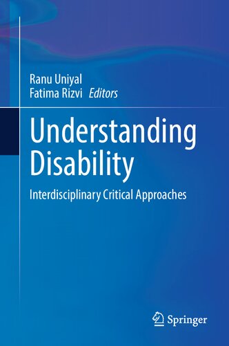 Understanding Disability: Interdisciplinary Critical Approaches