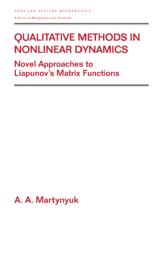 Qualitative Methods in Nonlinear Dynamics (Pure and Applied Mathematics)