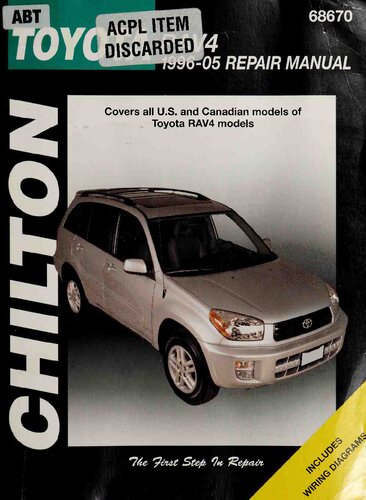 Chilton's Toyota RAV4 1996-05 Repair Manual