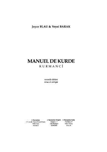 Manuel de kurde : Kurmanji