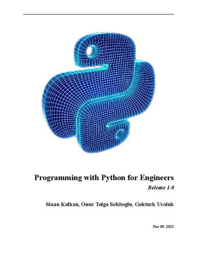 Programming with Python for Engineers