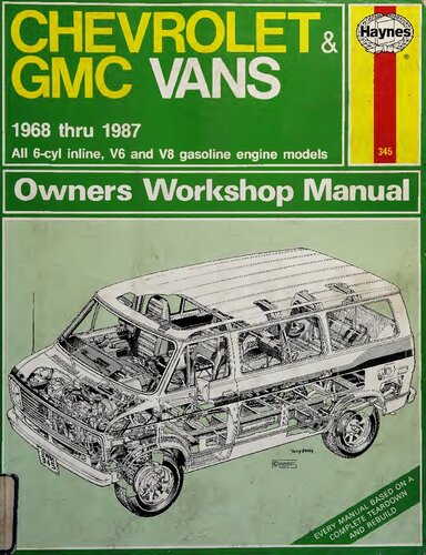 Haynes Chevrolet & GMC Vans 1968 thru 1987 Owners Workshop Manual