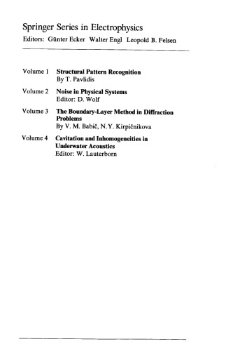 The Boundary-Layer Method in Diffraction Problems (Springer Series in Electronics and Photonics)