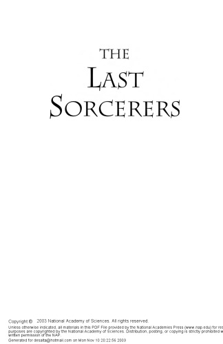 Last Sorcerers: Path From Alchemy To The Periodic Table