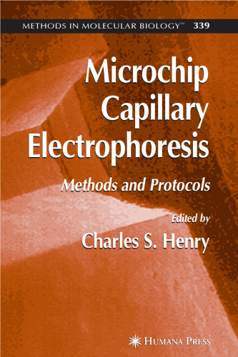 Microchip Capillary Electrophoresis: Methods and Protocols