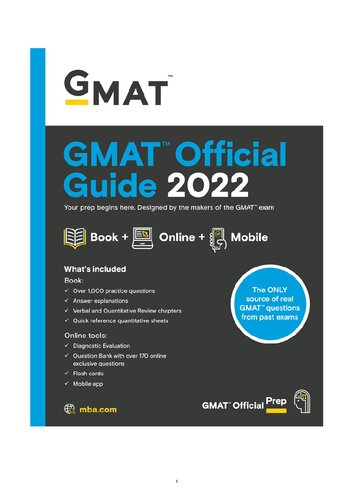 GMAT Official Guide 2022: Book + Online Question Bank