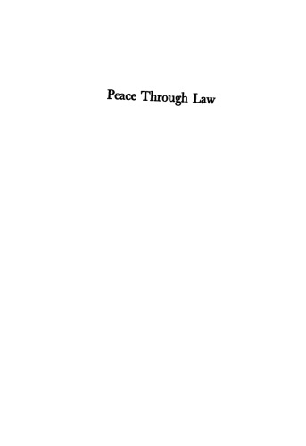 Peace through Law