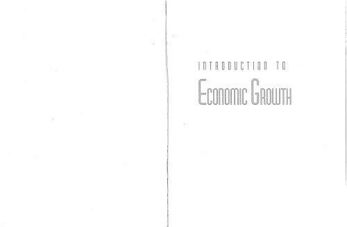 Introduction to Economic Growth