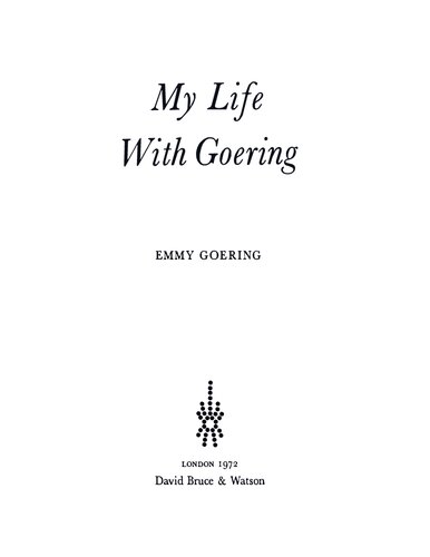 My Life With Goering