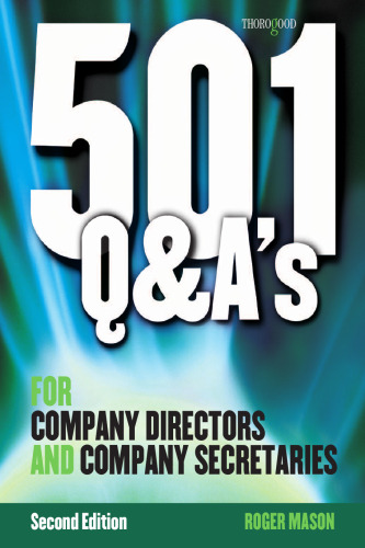 501 Questions and Answers for Company Secretaries and Company Directors, Second Edition