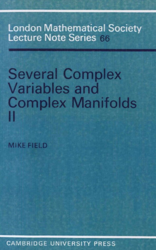 Several Complex Variables and Complex Manifolds II