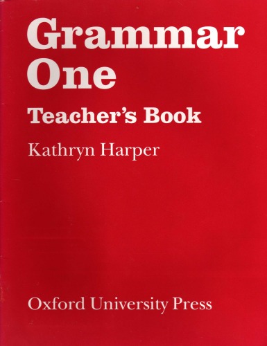 Grammar One. Teacher's Book