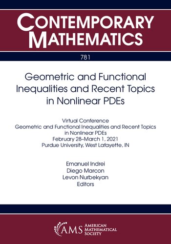 Geometric and Functional Inequalities and Recent Topics in Nonlinear PDEs