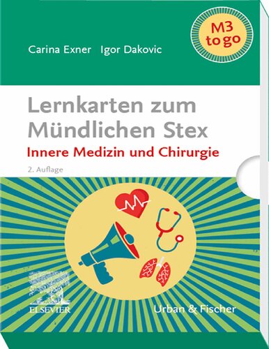 Lernkarten zum Mündlichen Stex: Innere Medizin und Chirurgie