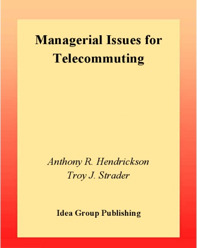 Managerial Issues for Telecommuting