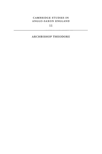 Archbishop Theodore: Commemorative Studies on his Life and Influence