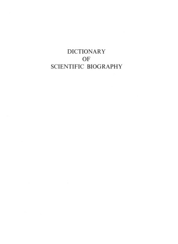 Dictionary of Scientific Biography, Volume 8: Lane to Macquer