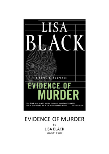 Evidence of Murder: A Novel of Suspense