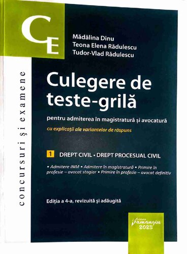 Culegere de teste-grilă Drept civil și procesual civil