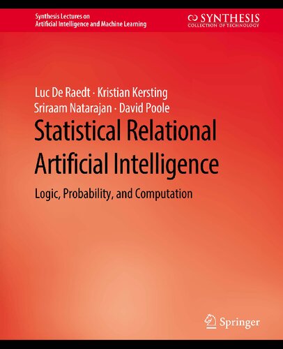 Statistical Relational Artificial Intelligence: Logic, Probability, and Computation