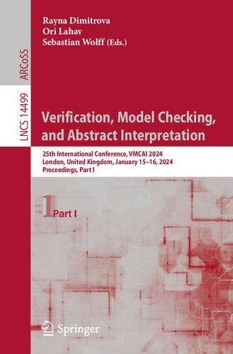 Verification, Model Checking, and Abstract Interpretation: 25th International Conference, VMCAI 2024, London, United Kingdom, January 15–16, 2024, ... Part I (Lecture Notes in Computer Science)