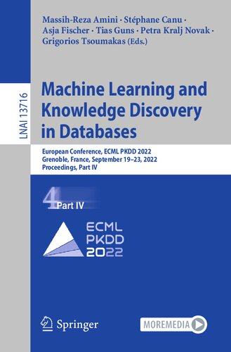 Machine Learning and Knowledge Discovery in Databases: European Conference, ECML PKDD 2022, Grenoble, France, September 19–23, 2022, Proceedings, Part IV (Lecture Notes in Artificial Intelligence)