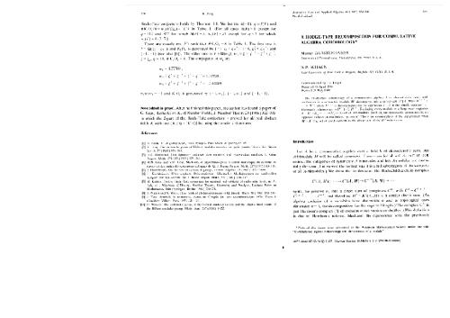 Hodge type decomposition for commutative algebra cohomology