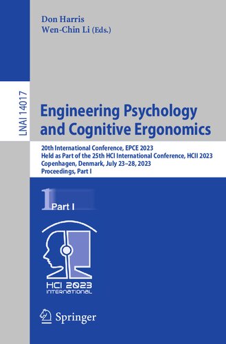 Engineering Psychology and Cognitive Ergonomics (Lecture Notes in Artificial Intelligence)