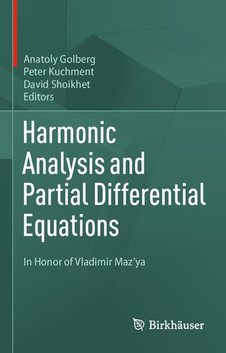 Harmonic Analysis and Partial Differential Equations: In Honor of Vladimir Maz'ya