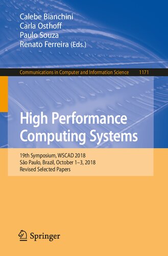 High Performance Computing Systems: 19th Symposium, WSCAD 2018, São Paulo, Brazil, October 1–3, 2018, Revised Selected Papers (Communications in Computer and Information Science, 1171)