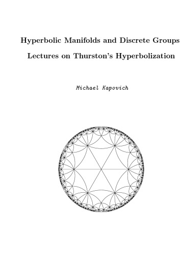 Hyperbolic Manifolds and Discrete Groups